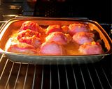 A picture of step 5 of Chicken rolls with cheese, in bacon.