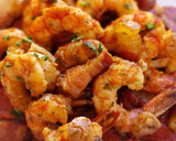 Foto del paso 7 de la receta: Gambas con panceta curada y piquillos en salsa de Oporto