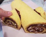 Foto del passaggio 5 della ricetta Tronchetto di Natale al torroncino