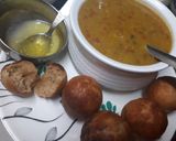 A picture of step 4 of Dal baatis in appe pan.