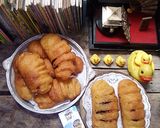 Foto langkah ke 14 dari resep Roti Pisang Or Roti Goreng Isi Pisang n Meises TANPA ULEN.