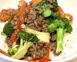 Foto langkah ke 7 dari resep Stir Fry Broccoli and Ground Beef.