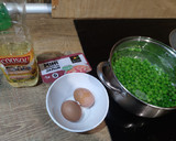 Foto del paso 1 de la receta: Guisantes con taquitos de jamón y huevo