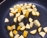 A picture of step 1 of Veggie Sausage Breakfast Fry Up.