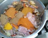 A picture of step 2 of Aloo Gosht🍖.