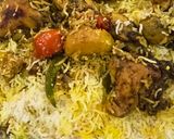 صورة لخطوة 15 من وصفة مقلوبه دجاج مع بطاطا لذيييذه لذاذه😋