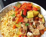 Une image de l'étape 4 de Couscous végétarien au tofu fumé.
