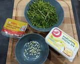 Foto del paso 1 de la receta Salteado de espárragos, ajos y bacon 🍽️