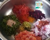 A picture of step 2 of Beetroot Chilla - Healthy Heart Red Chilla.