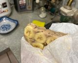 A picture of step 5 of Cocoa banana protein bark.