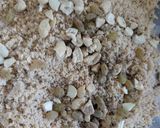 A picture of step 3 of Kesaria Poha/Avail Ladoo.