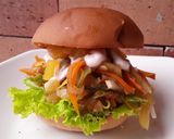 Foto del paso 8 de la receta: Sándwich🥪Vegetal🥗con trocitos de piña🍍dulce🍯