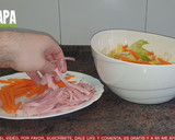Foto del paso 7 de la receta: Ensalada china con salsa blanca agridulce