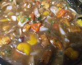 A picture of step 2 of Paneer chilli.