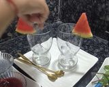 A picture of step 3 of Super Cooling and Refreshing Watermelon Strawberry mocktail.