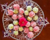 A picture of step 4 of Coconut Ladoo.