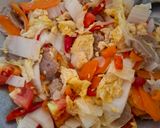 Foto langkah ke 5 dari resep Tumis Wortel Sawi Putih Pentol Bakso.