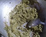 A picture of step 1 of Walnut Halwa.