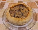 A picture of step 7 of Savory Tart with Radicchio, Gorgonzola, and Ham.