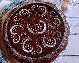 Foto del passaggio 8 della ricetta Torta al latte caldo al cioccolato fondente