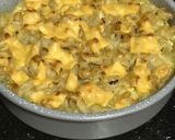 A picture of step 6 of Eggs-Potato-Mushrooms Pasta Casserole.