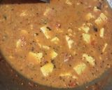 A picture of step 6 of Khoya paneer with cashew.