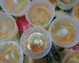 Foto langkah ke 3 dari resep Puding Buah Kaca Melon Serut.