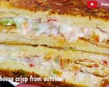 A picture of step 4 of Veg Double Egg And Cheese Sandwich Breakfast Recipe.