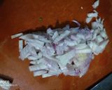 A picture of step 2 of Onion Rava dosa with chutney.