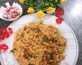 A picture of step 4 of Chana biryani.
