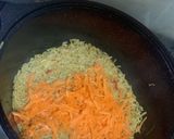 A picture of step 4 of Carrot rice.