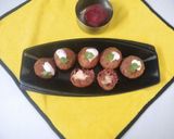 A picture of step 10 of Beetroot Cheesy Poppers.