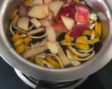 A picture of step 1 of Leftover Fruits Syrup.