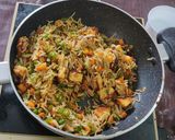 A picture of step 6 of Paneer fried rice.