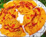 A picture of step 4 of Naan pakora.
