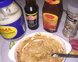 A picture of step 6 of Afghan rice&lamb in ketchup&mayo.