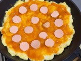 Pizza Teflon (Roti Tawar) - kids friendly