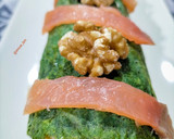 Foto del paso 6 de la receta: Rollo de espinacas con salmón ahumado y mousse de queso con nueces