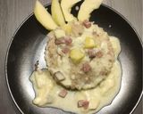 Une image de l'étape 5 de Risotto pommes andouille camembert.