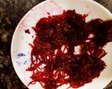 A picture of step 2 of Beet root raita.