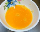 A picture of step 1 of Orange jelly with creamy fruit delight.