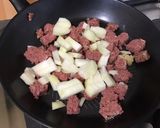 Une image de l'étape 5 de Bœuf aux pommes et carottes sauce citron poivron.