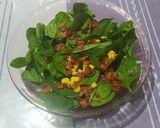 Foto del paso 9 de la receta: Ensalada de espinacas con tocino y vinagreta