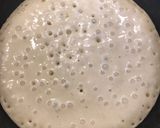 A picture of step 2 of Eggless Dora cake / Dora pancake.