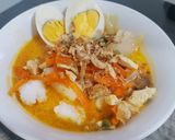 Foto langkah ke 3 dari resep Lontong sayur magicom.