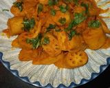 A picture of step 5 of Spicy Lotus Root.