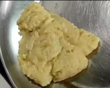 A picture of step 2 of Tri color Mava modak.