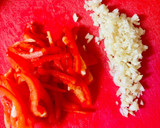 A picture of step 2 of Baked Cod with Salsa and Rice.