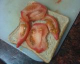 Foto del paso 1 de la receta: Sándwich de jamón cocido, queso y tomate