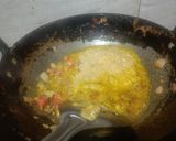 A picture of step 2 of Dahi wali bhindi.